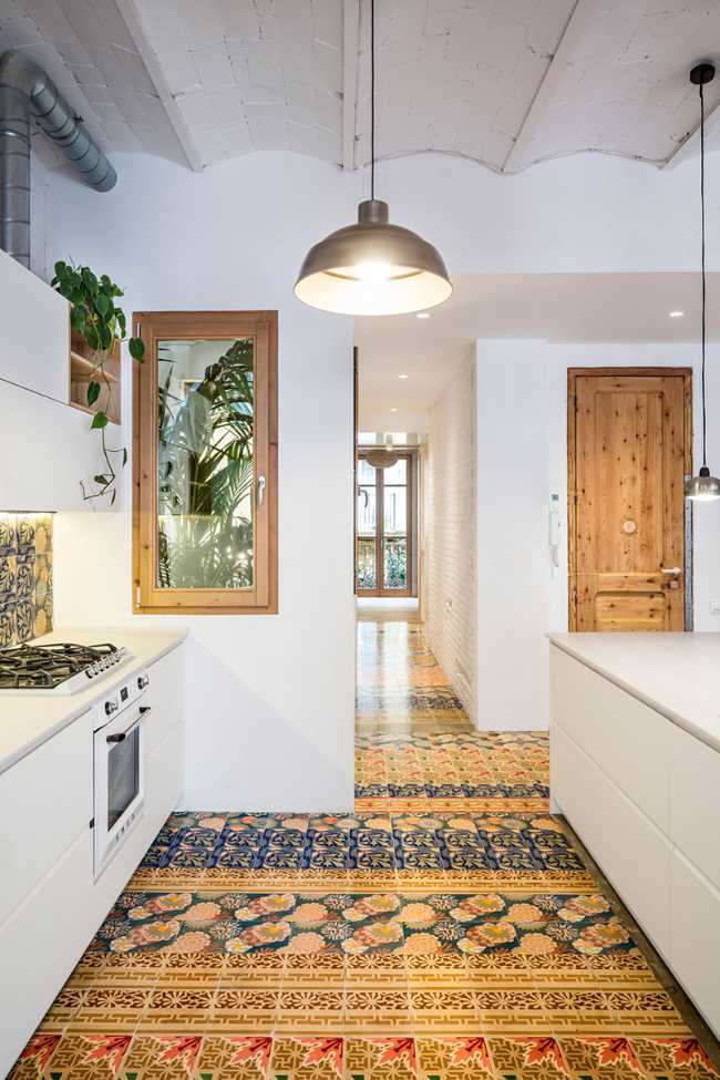 Coloured floor
