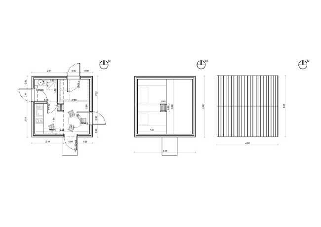 Planimetria rifugio in legno