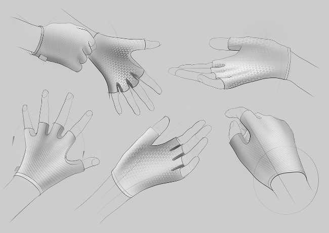 Guantes de impresión 3D personalizados para sillas de ruedas GO