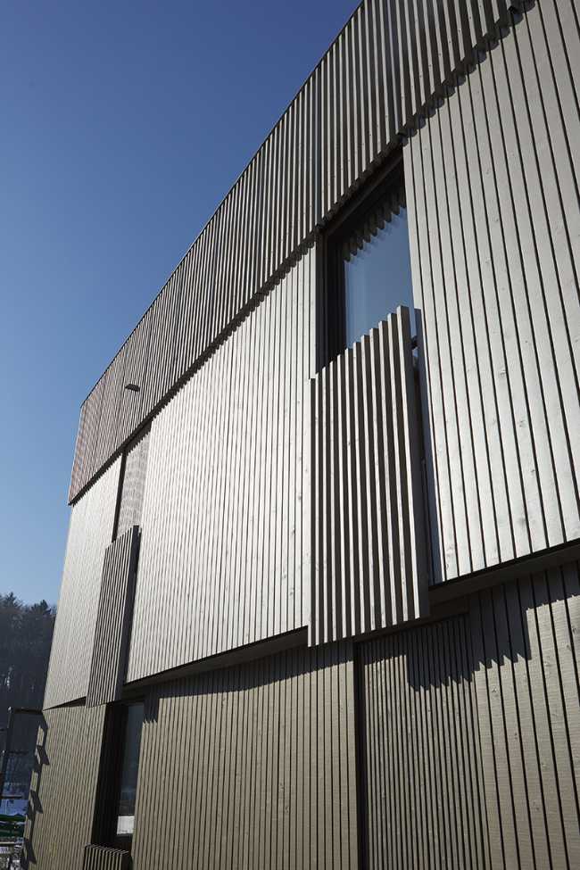 Volume in legno facciata ventilata