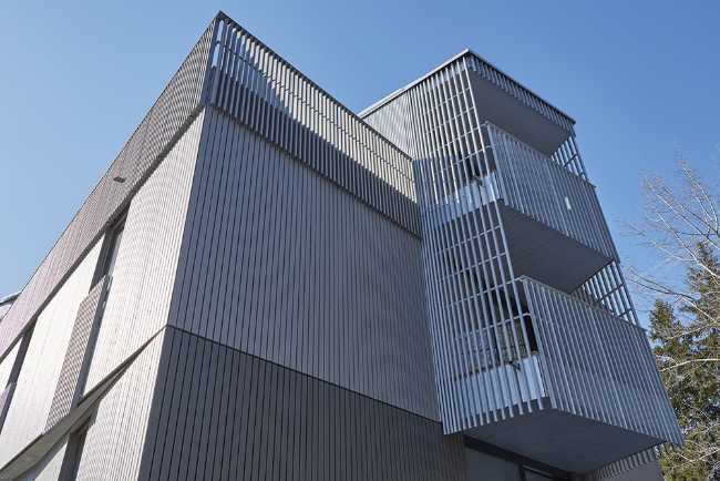 Volume in legno facciata ventilata