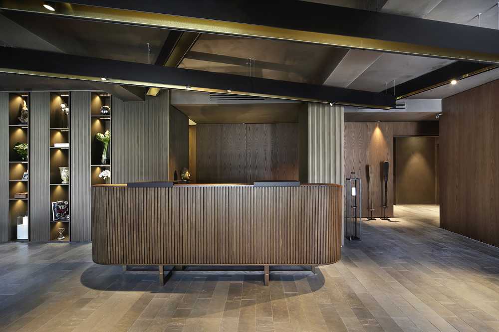 Recepción del hotel de lujo