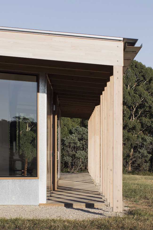 External passage in wood