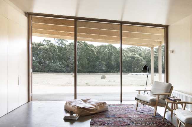 Living room with large opening