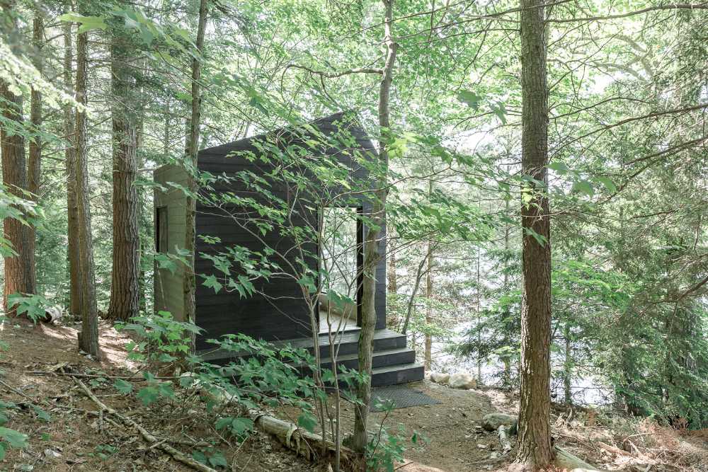 Cabin surrounded by nature