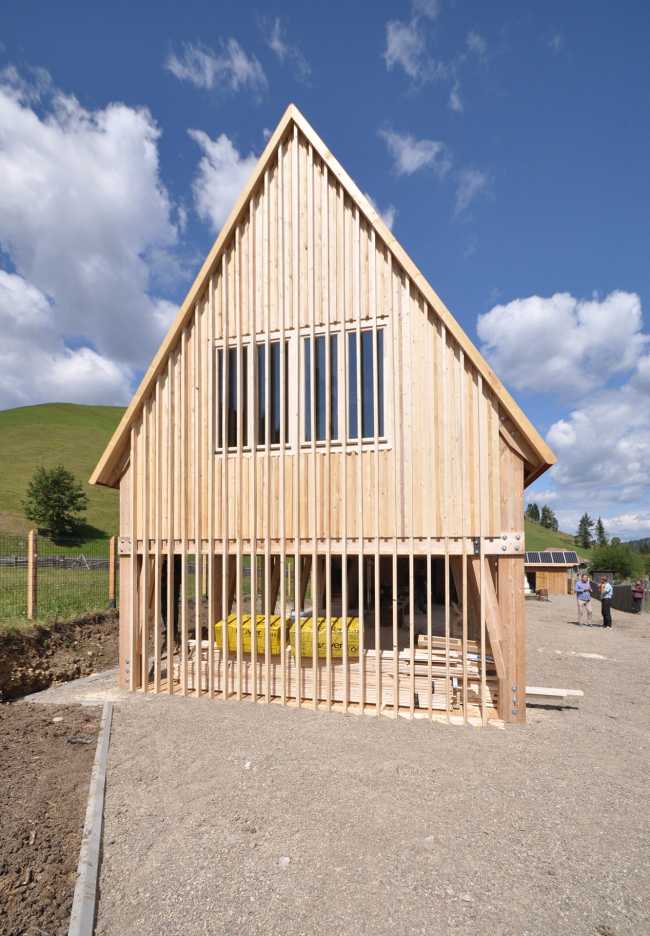 Wooden hut traditional forms