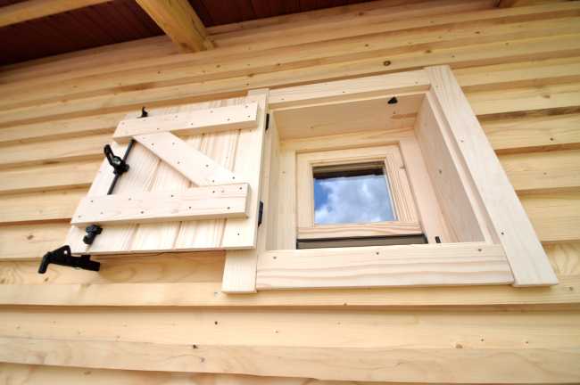 Detail of wooden window