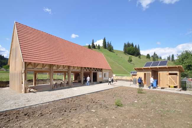 Wooden hut