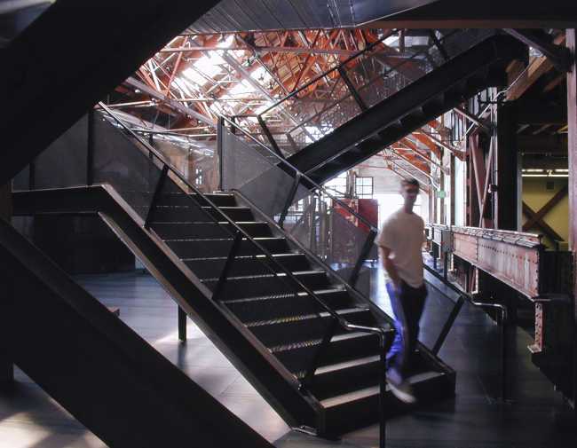 Office with an industrial style