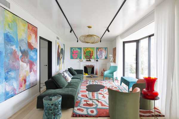 Interno residenza design colorato