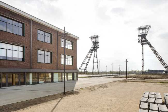 Restored mining building