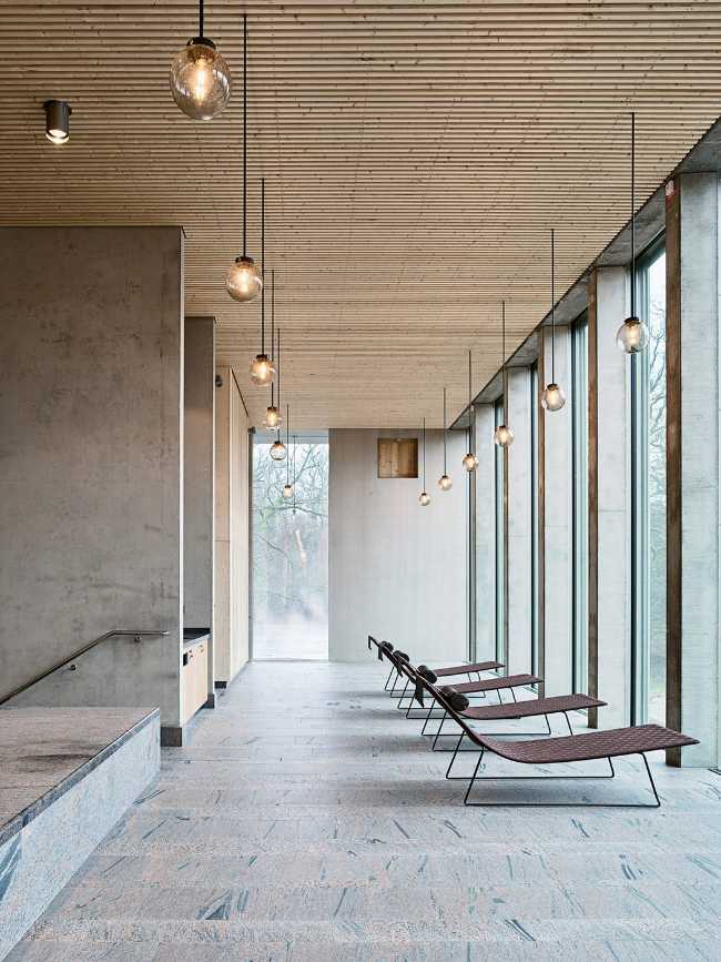 Tumbonas con vistas al paisaje