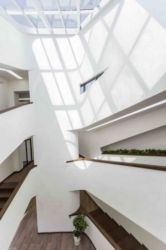 Lucernario in corrispondenza dell'atrio