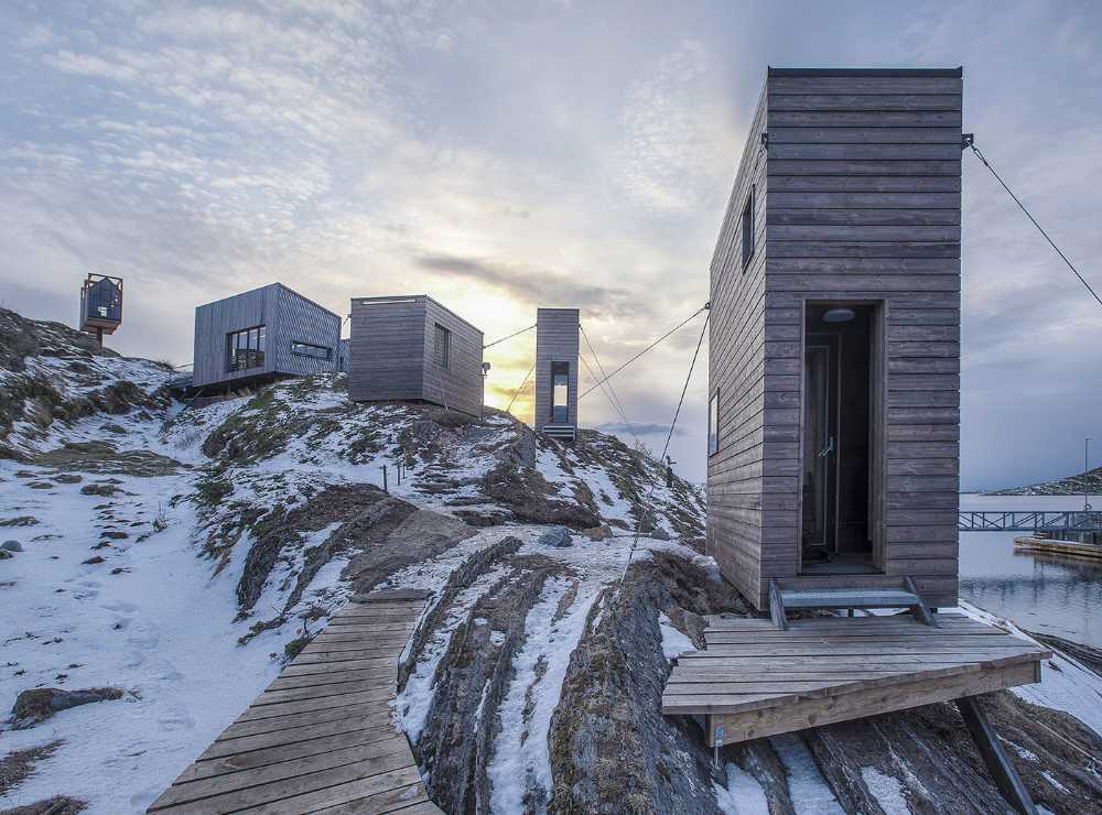 wooden housing module structure pile-dwelling type