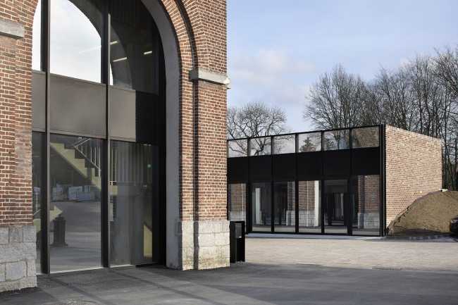 Old barn with arches in the perimeter walls