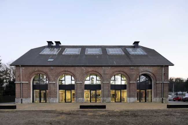 Old barn with arches in the perimeter walls