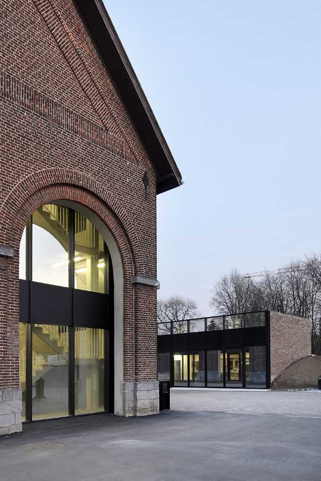 Old barn with arches in the perimeter walls