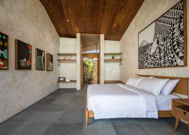 Camera da letto villa moderna