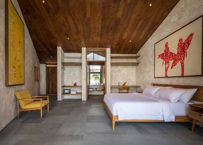 Camera da letto villa moderna