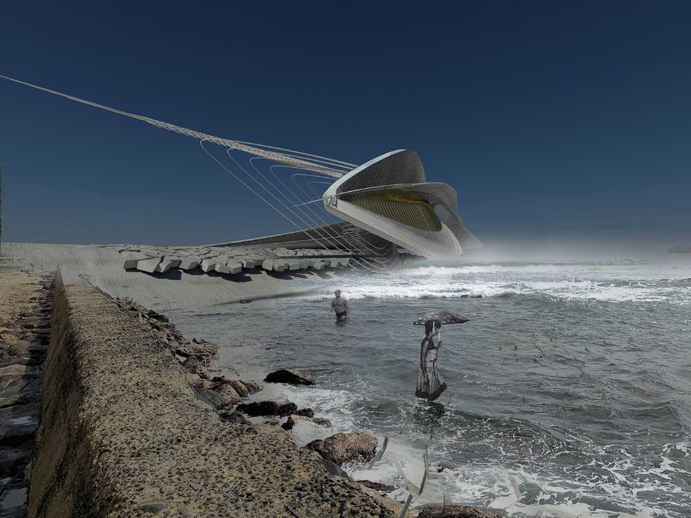 galería de arte de arquitectura de energía renovable wave motion