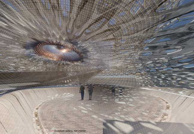 renewable energy architecture wave motion art gallery