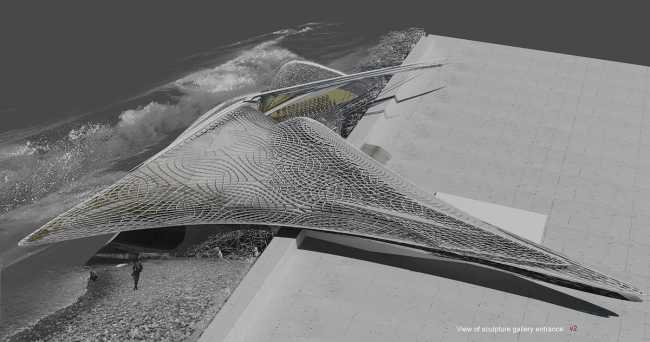 renewable energy architecture wave motion art gallery