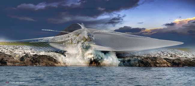 renewable energy architecture wave motion art gallery