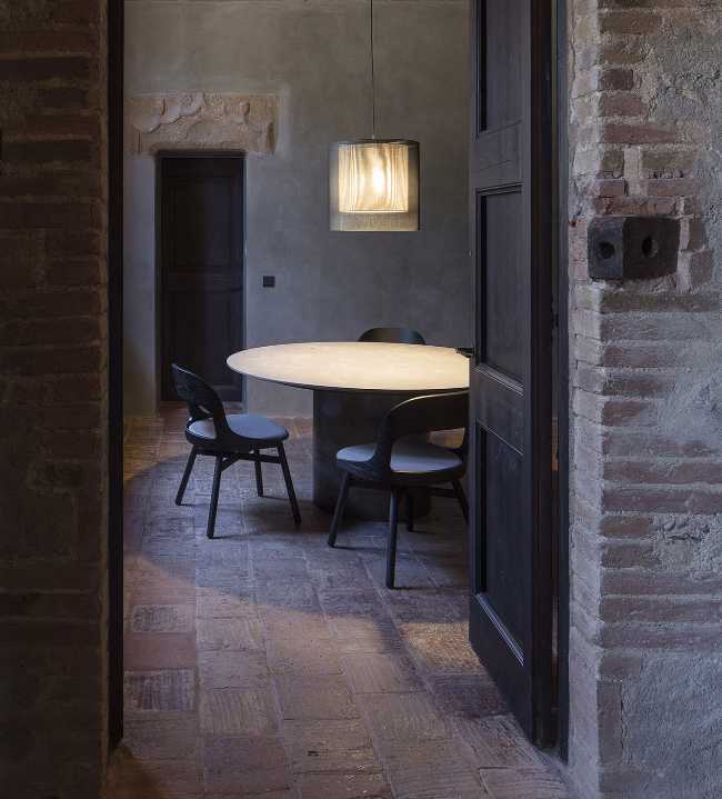 Interior historic house entrance