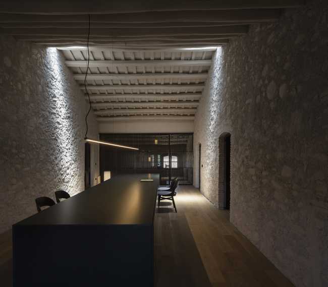 Interior historic house staircase