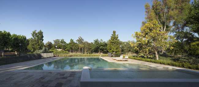 Swimming pool of a historic house