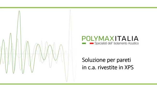 Soluzione acustica per pareti in cemento armato rivestite in XPS