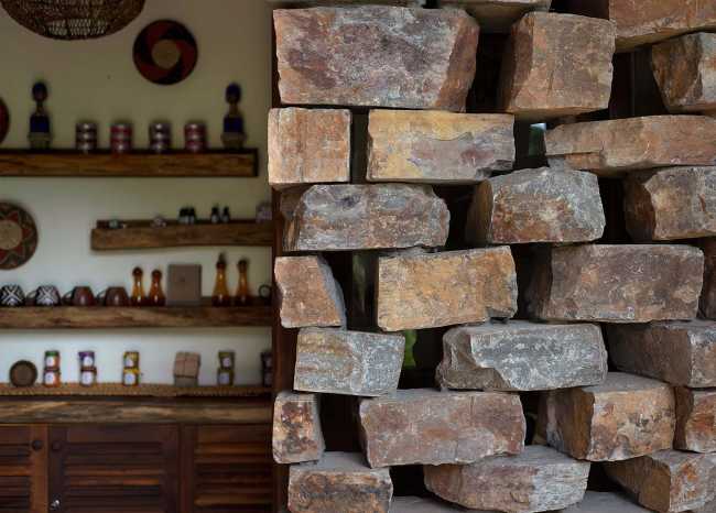 Muro in pietra dettagli