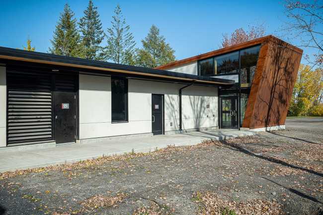 Montreal Pavilion Wood and Corten Park
