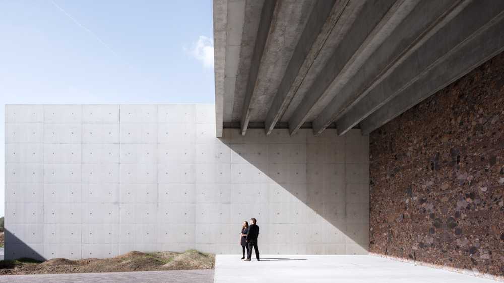 Crématorium en Belgique en béton et marbre