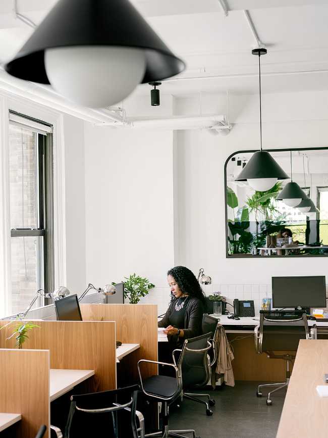 uffici open space new york arredi in legno su misura