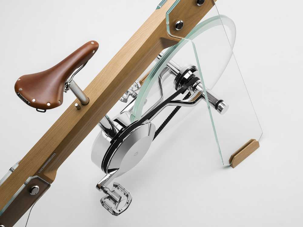 Home Wellness and Design. The bicycle without wheels turns into a furnishing object
