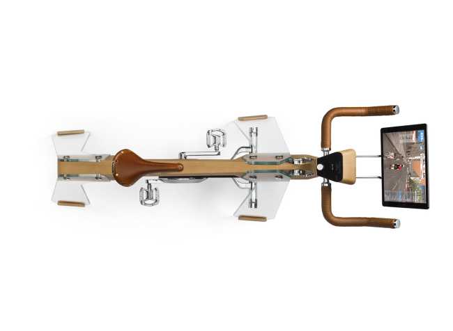 Home Wellness and Design. The bicycle without wheels turns into a furnishing object