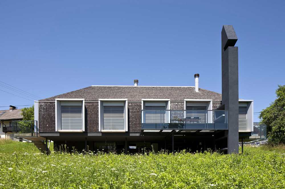 Casa en una pendiente