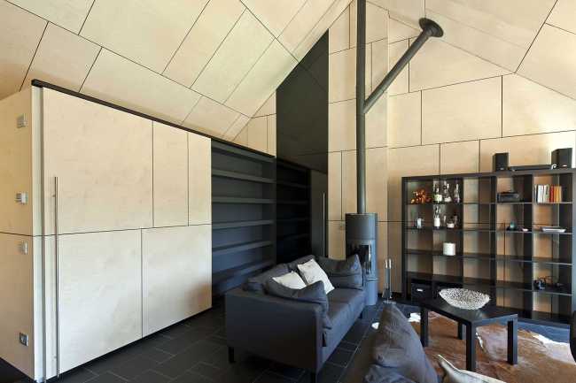 Interno in legno salotto