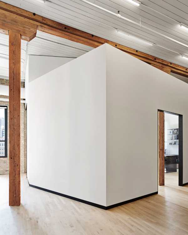 Attic with white walls