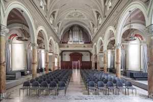 Ancient church set up as a modern event room