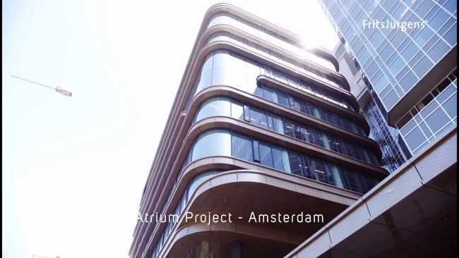 Amsterdam Atrium Project with FritsJurgens Stealth Pivot Hinge