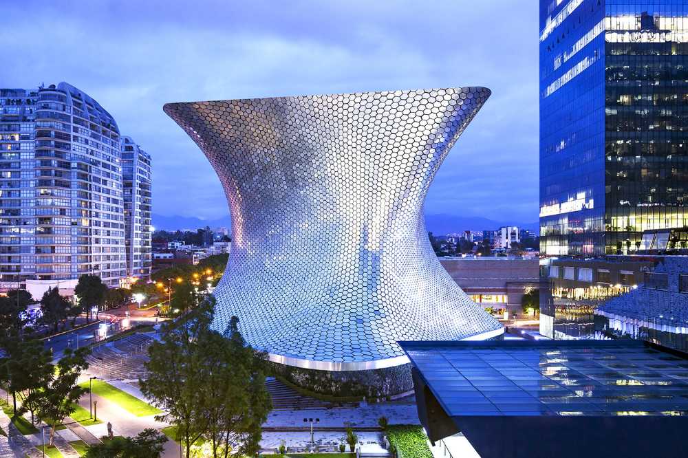 museo rivestimento in alluminio forma organica