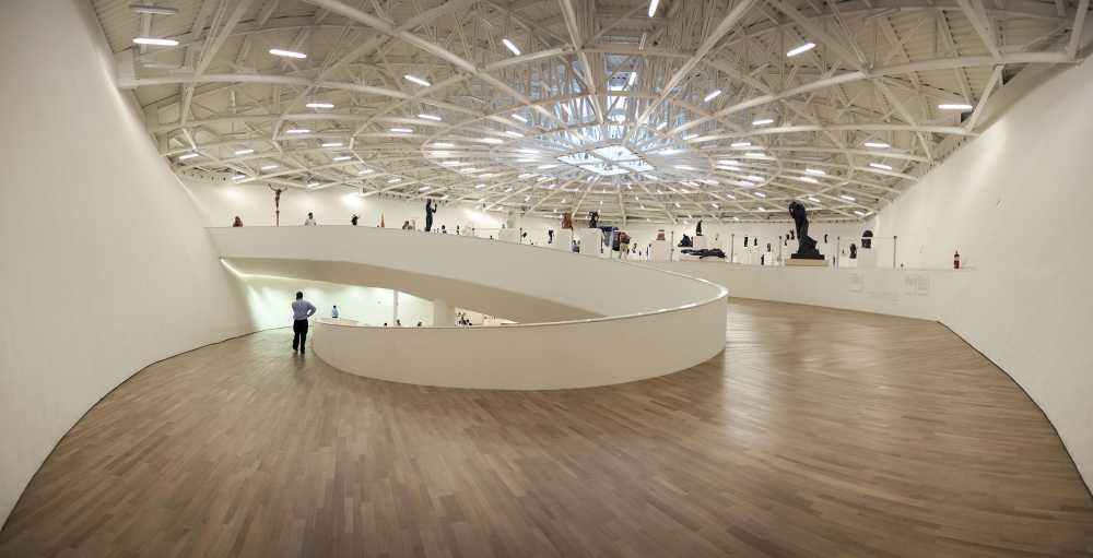 museo rivestimento in alluminio forma organica