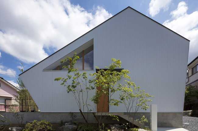 Wooden house facade
