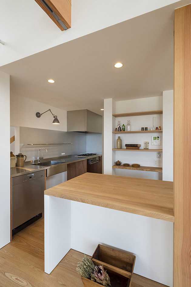 Interior with kitchen