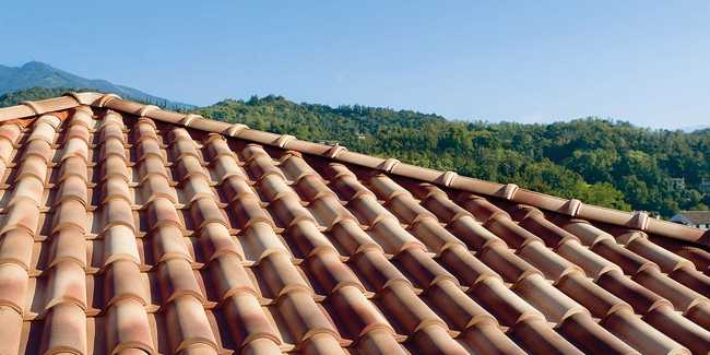 tetto con tegole