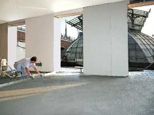 Duomo Milano gallery laying screed Historic Centre