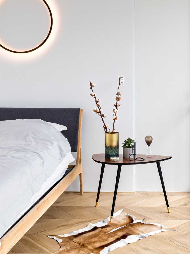 camera da letto pavimento in parquet