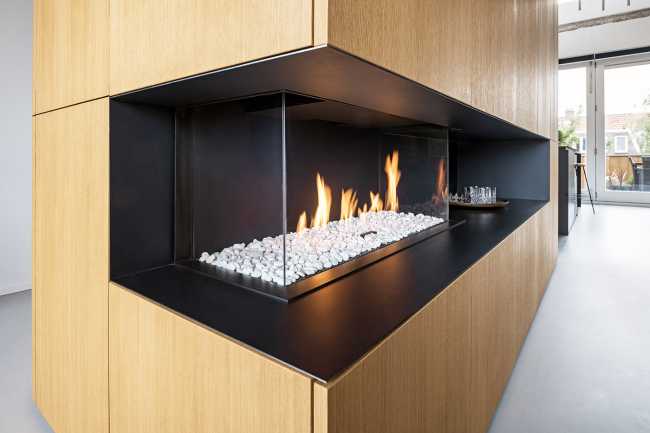mobile contenitore in. legno caminetto incassato